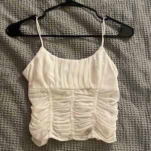 White crop top